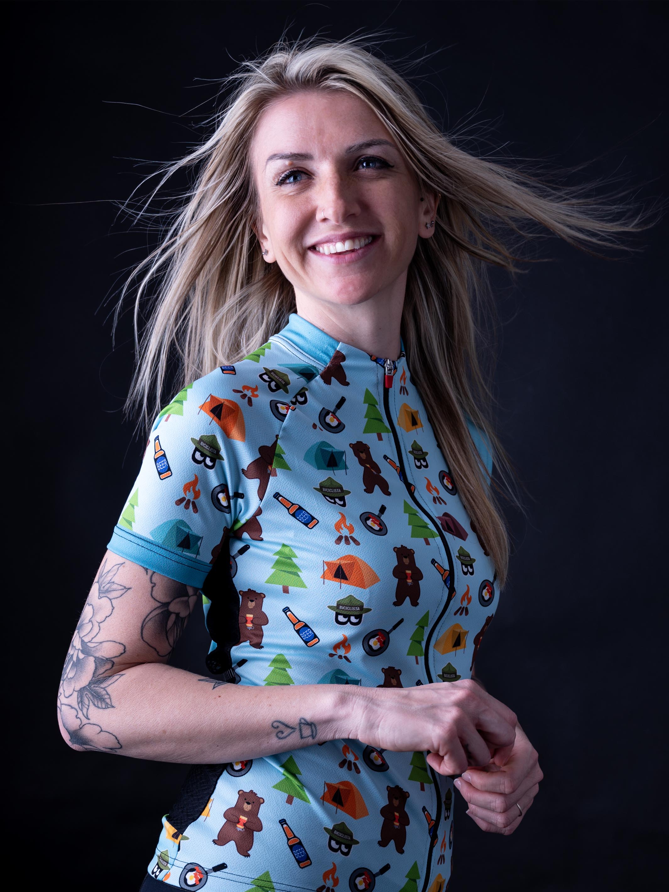 BIKE CAMPING VIBES - Women's Right-on Jersey