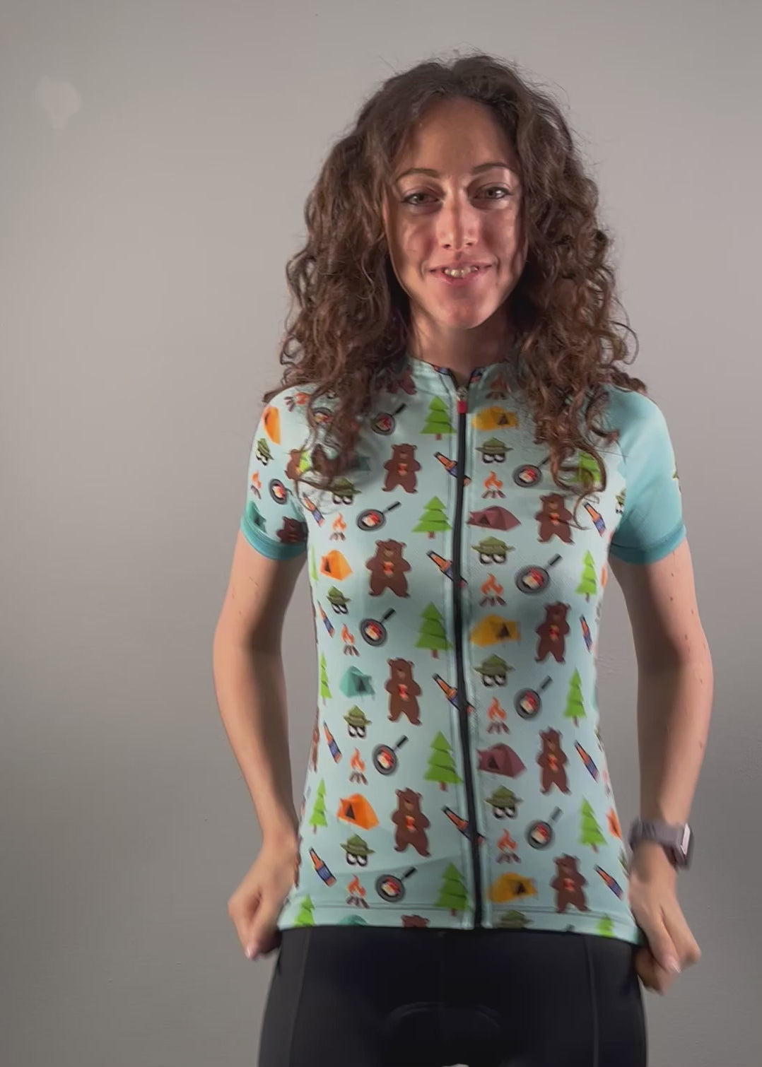 BIKE CAMPING VIBES - Women's Right-on Jersey