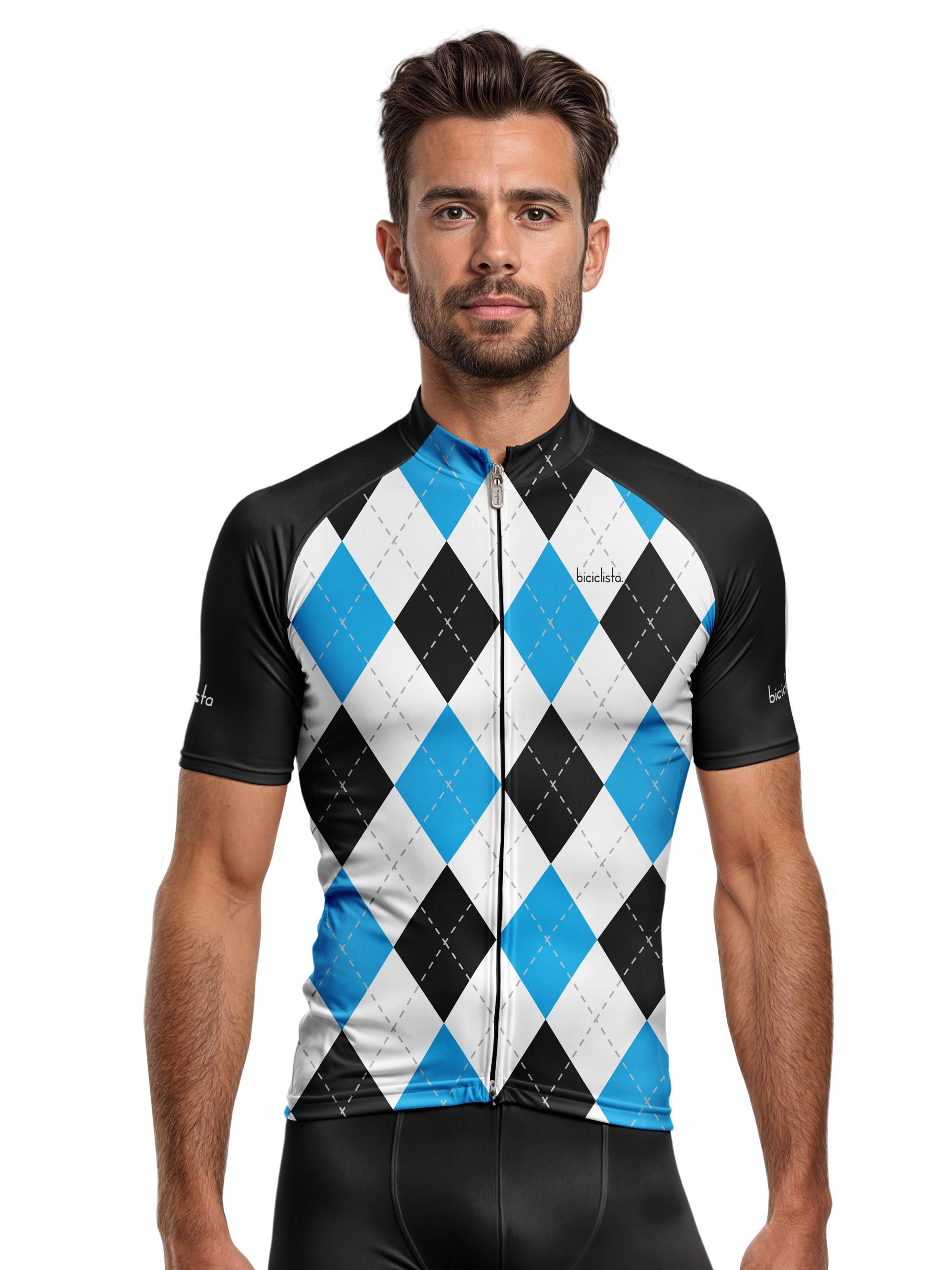 ARGYLE BLUE - Men's Cycling Jersey