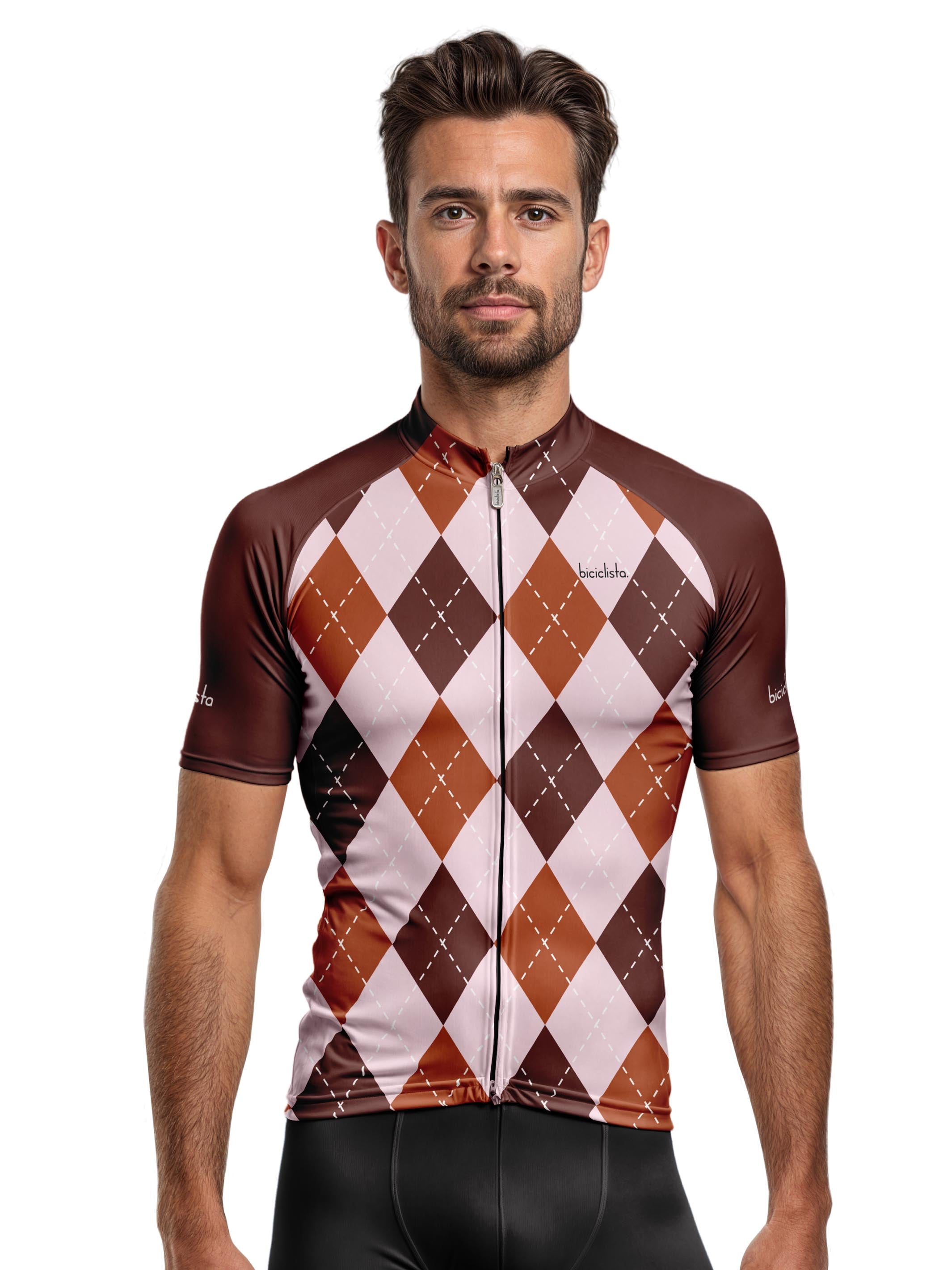 ARGYLE BROWN - Men's Cycling Jersey