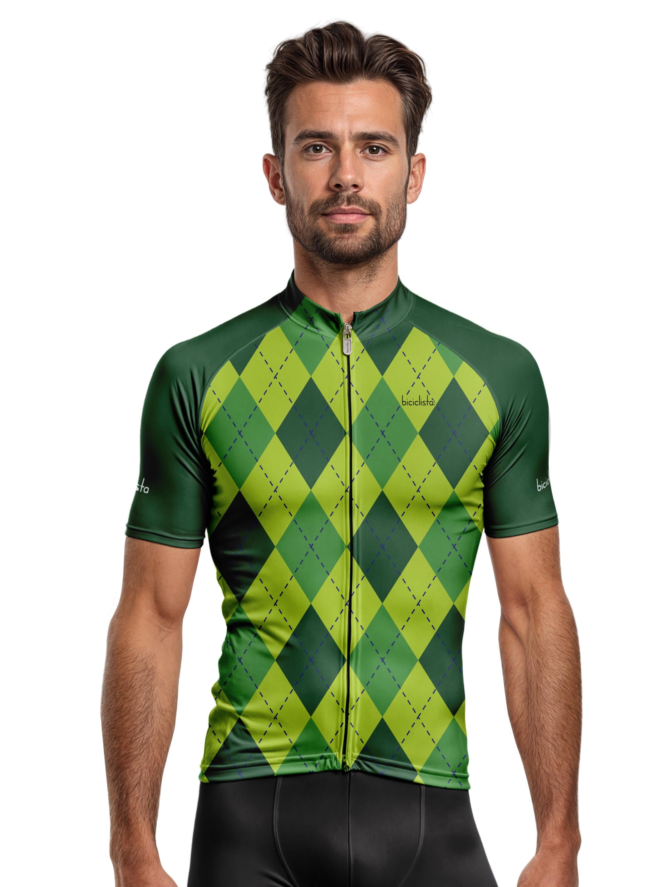 ARGYLE GREEN - Men's Cycling Jersey