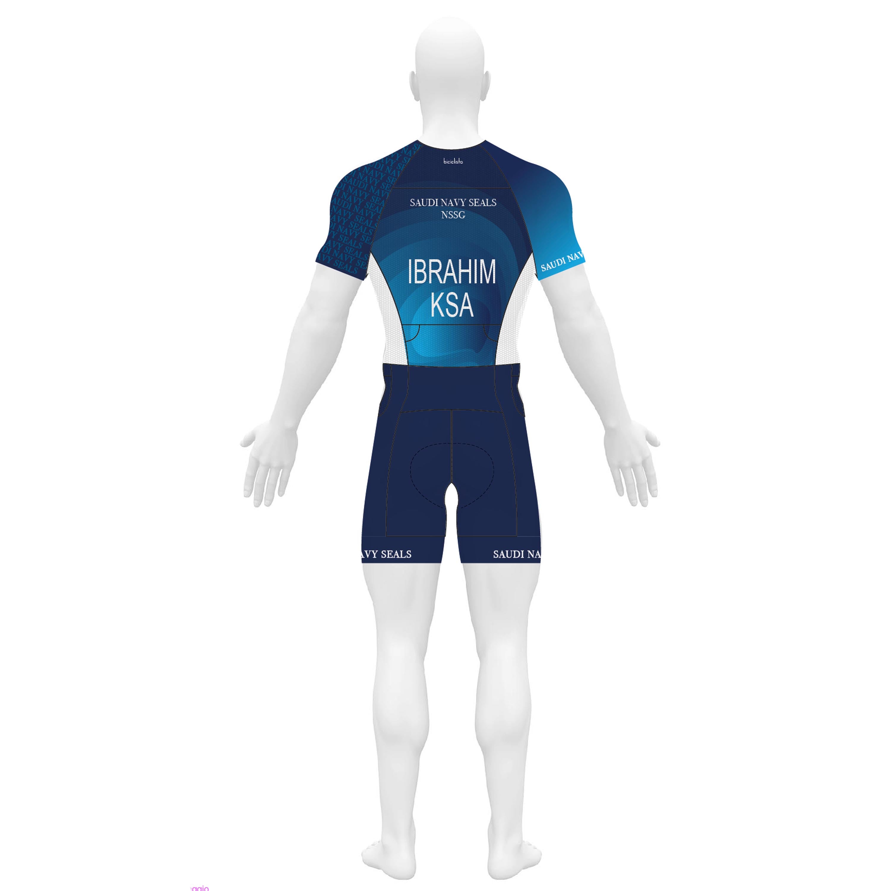 HIBRAHIM CUSTOMIZED RACE MEN TRI RACESUIT - WITH SLEEVES