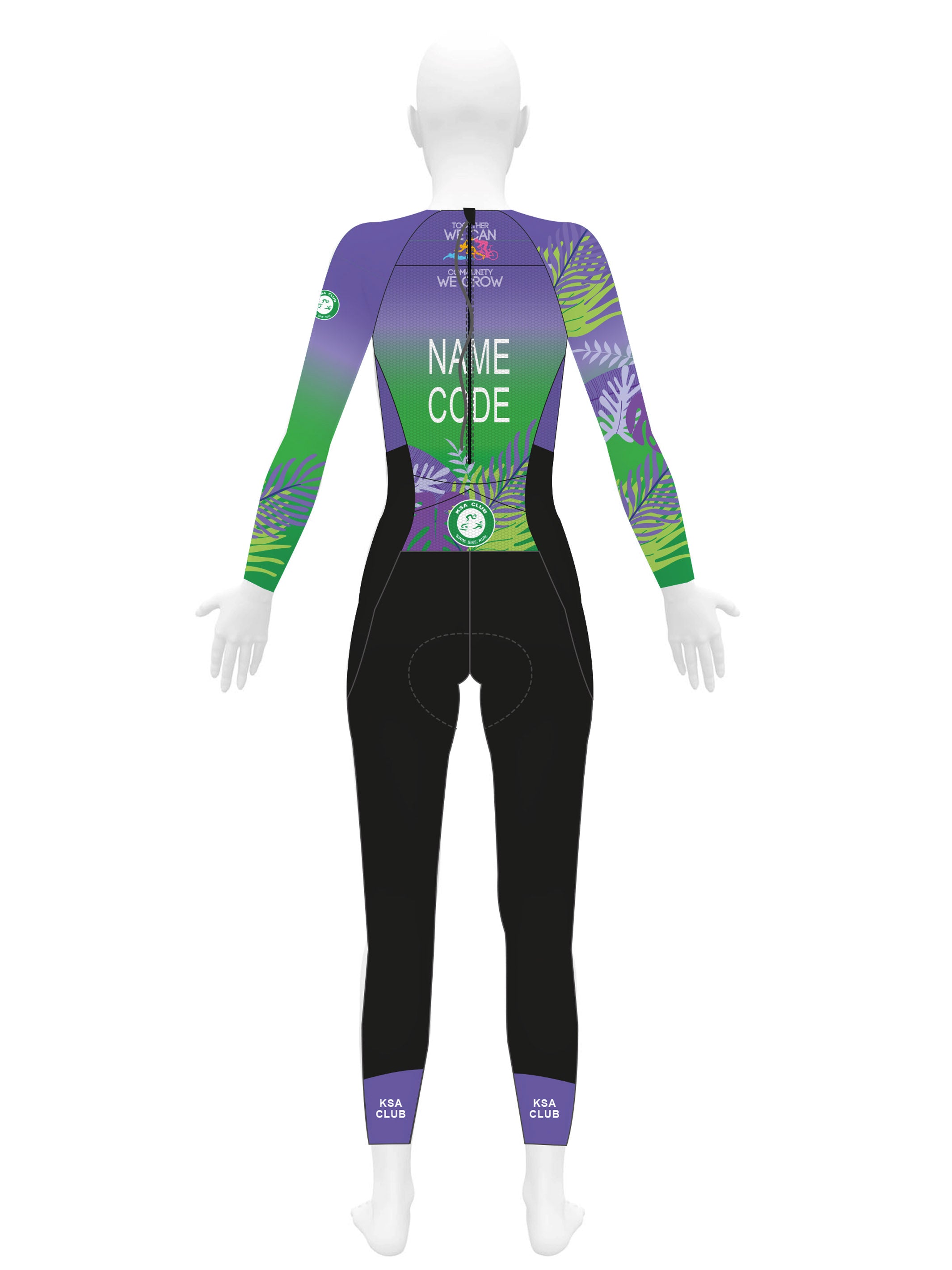 WOMAN LONG SLEEVES TRI RACESUIT WITH LONG PANTS
