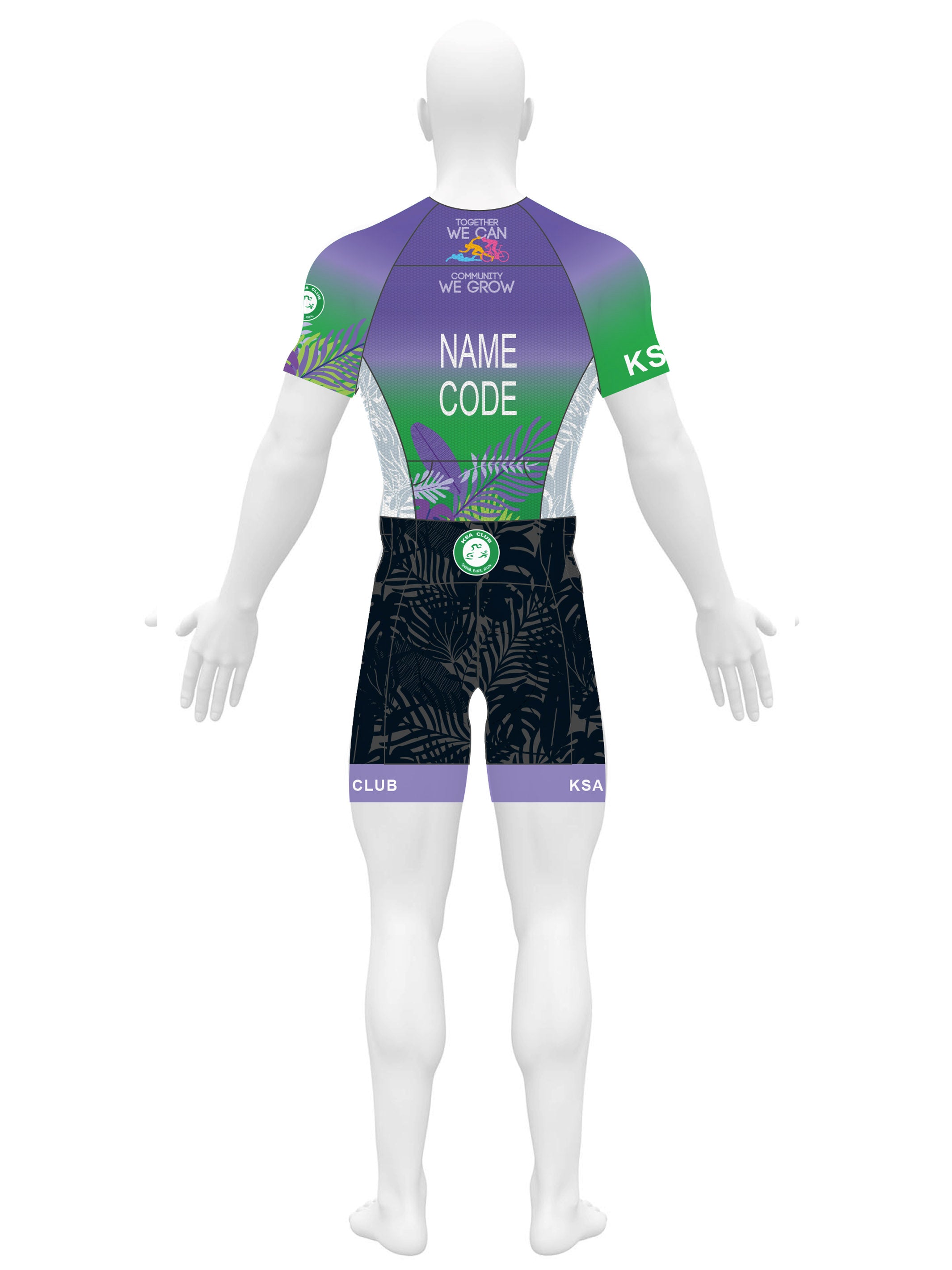 MAN SHORT SLEEVES TRI RACESUIT