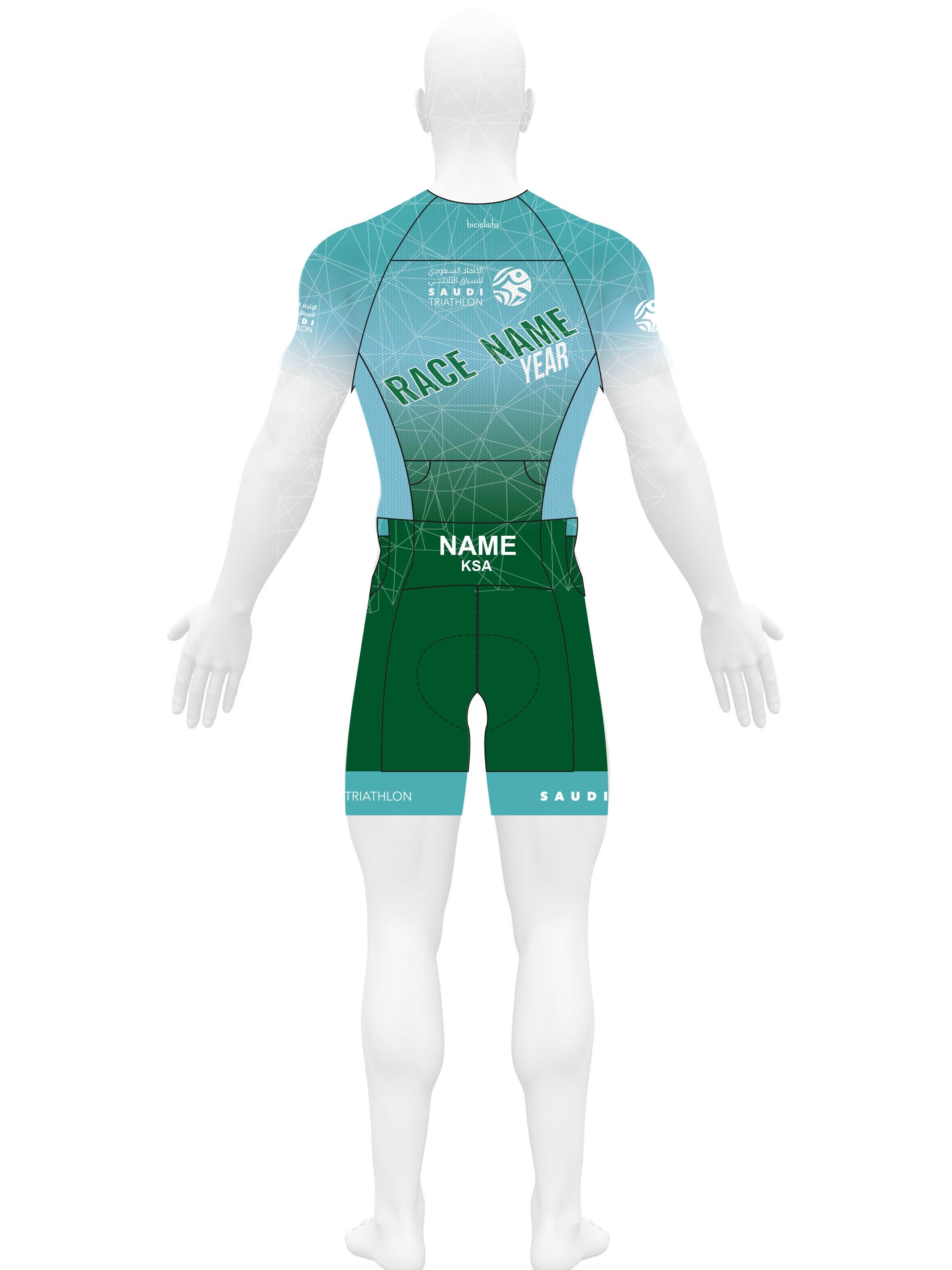 CUSTOMIZED RACE MEN TRI RACESUIT - WITH SLEEVES