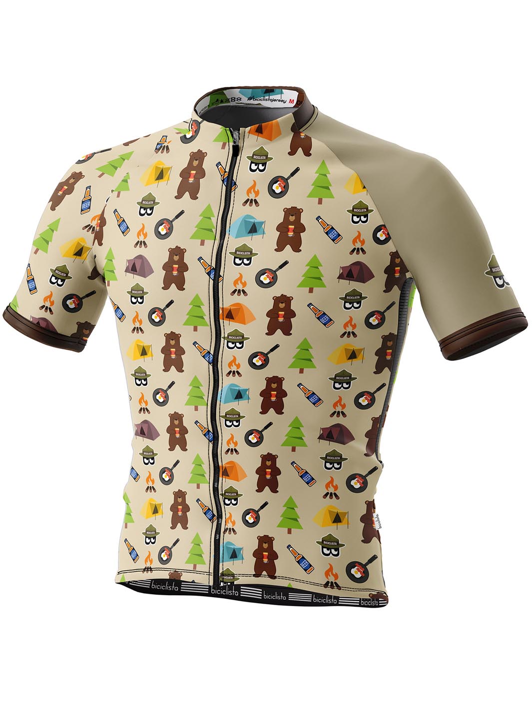 BIKE CAMPING VIBES - Men's Right-on Jersey