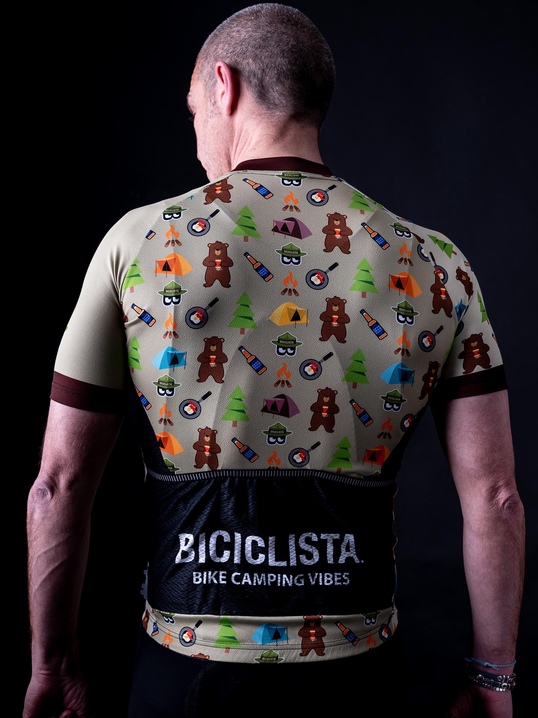 BIKE CAMPING VIBES - Men's Right-on Jersey